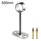Stainless steel flange-mount bracket for 32mm drying rod, 500mm height, with screws