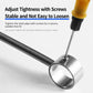 Stainless steel rod bracket with tightening screw for secure fit on 32mm tube