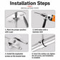 Stainless steel drying rod bracket installation steps, drilling and tightening on base