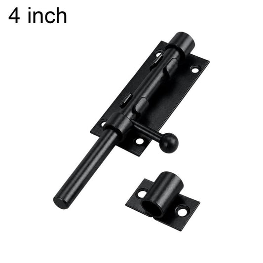 201 Stainless Steel Ball Handle Slide Bolt Latch Door Lock with Lock Hole, 4 inch, 5 inch, 6 inch, 8 inch, 10 inch, 12 inch