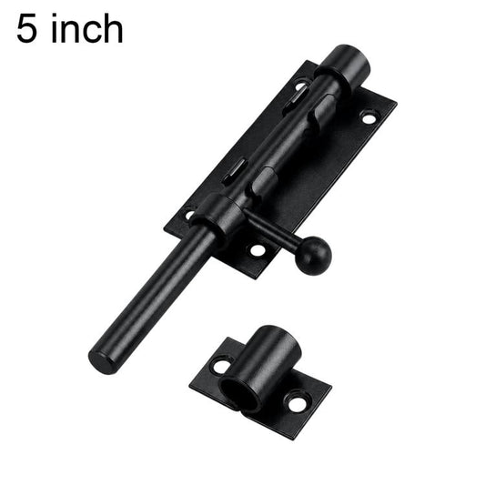 201 Stainless Steel Ball Handle Slide Bolt Latch Door Lock with Lock Hole, 4 inch, 5 inch, 6 inch, 8 inch, 10 inch, 12 inch