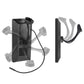 Dual wireless-style truck backup camera modules with mounting bracket and cables