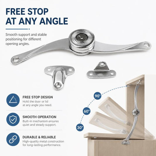 Cabinet Lift-Up Door Mechanical Support Rod Stay Furniture Hardware Parts, Knife Shape, Little El...