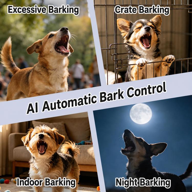 PaiPaitek PD215 AI Intelligent Anti Barking Dog Training Collar, PD215