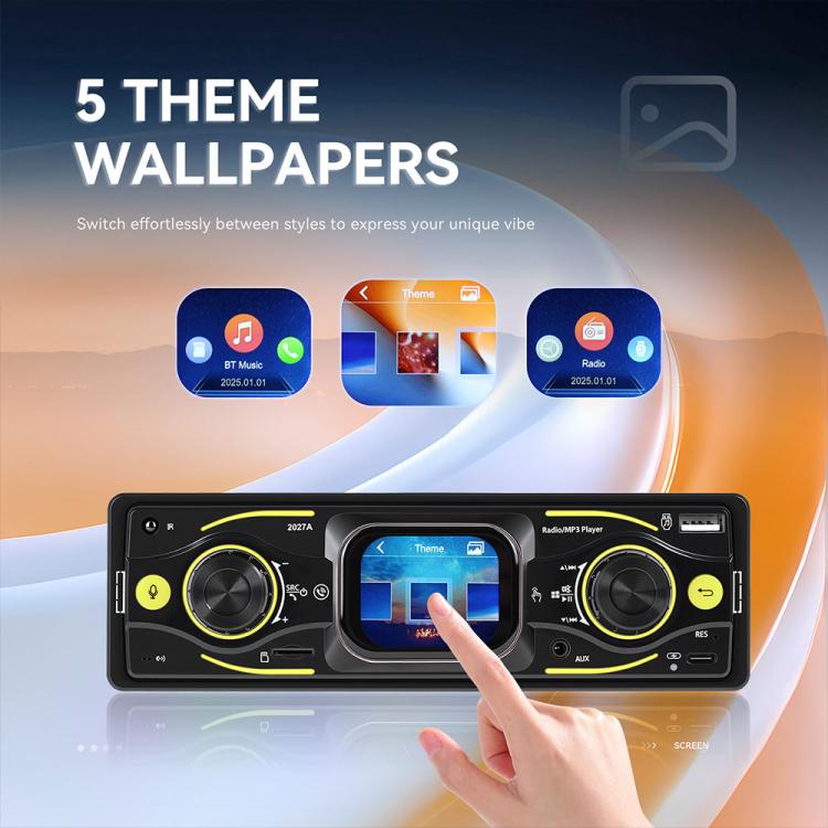 2.17 inch Car HD Touchable Screen Single Din MP5 Player, Standard, Standard+64GB memory card
