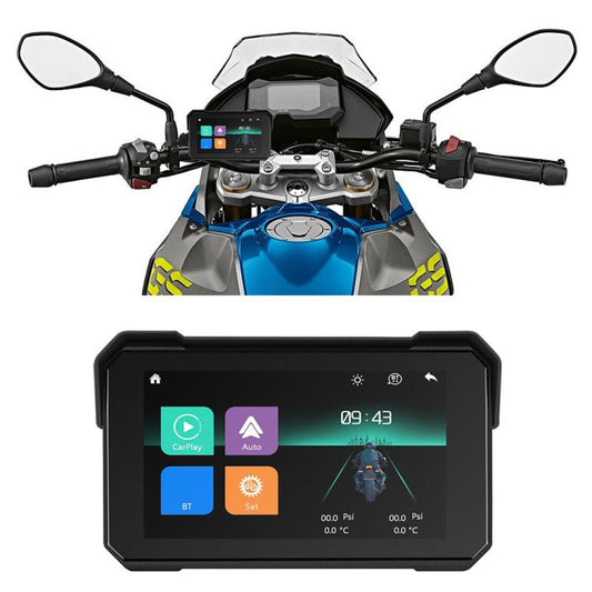 5 inch Motorcycle Wireless CarPlay and Android Auto Display Screen Navigator, Standard, with Tire Pressure Sensor