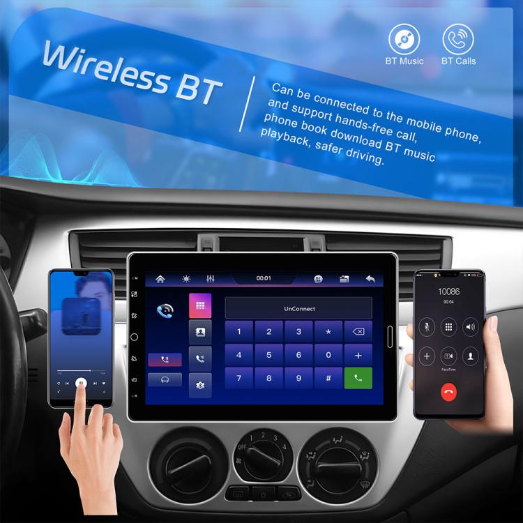 10.1 inch Car HD Touchable Screen Single Din Carplay MP5 Player, Standard, Standard+Reversing camera