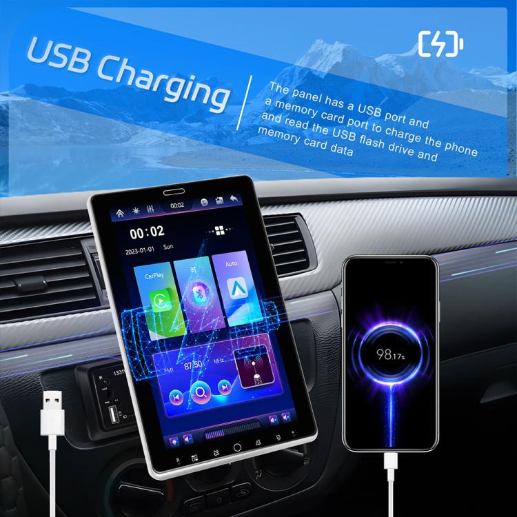 10.1 inch Car HD Touchable Screen Single Din Carplay MP5 Player, Standard, Standard+Reversing camera