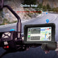 5 inch Landscape-oriented Motorcycle Wireless CarPlay and Android Auto Display Screen Navigator, Standard, with Tire Pressure Sensor