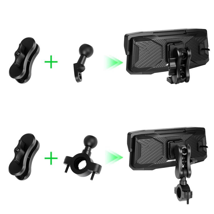 6.86 inch Motorcycle Wireless CarPlay and Android Auto Display Screen Navigator, Standard, with Tire Pressure Sensor