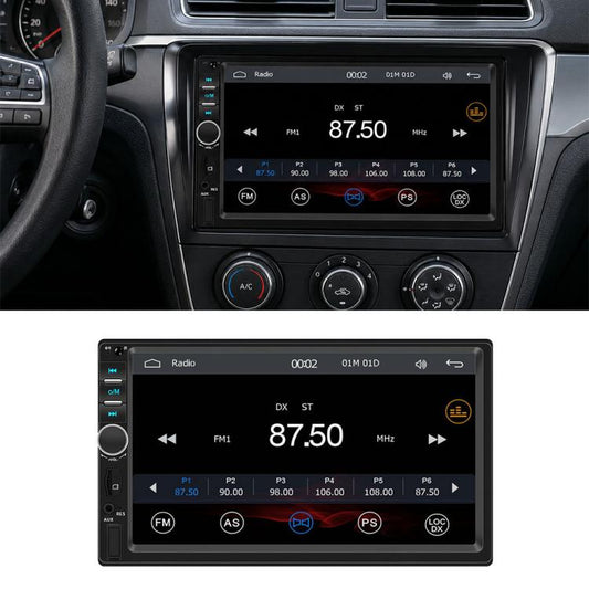 7 inch Car HD Touchable Screen Wireless Carplay Dual Spindle MP5 Player, Standard, Standard+Reversing Camera