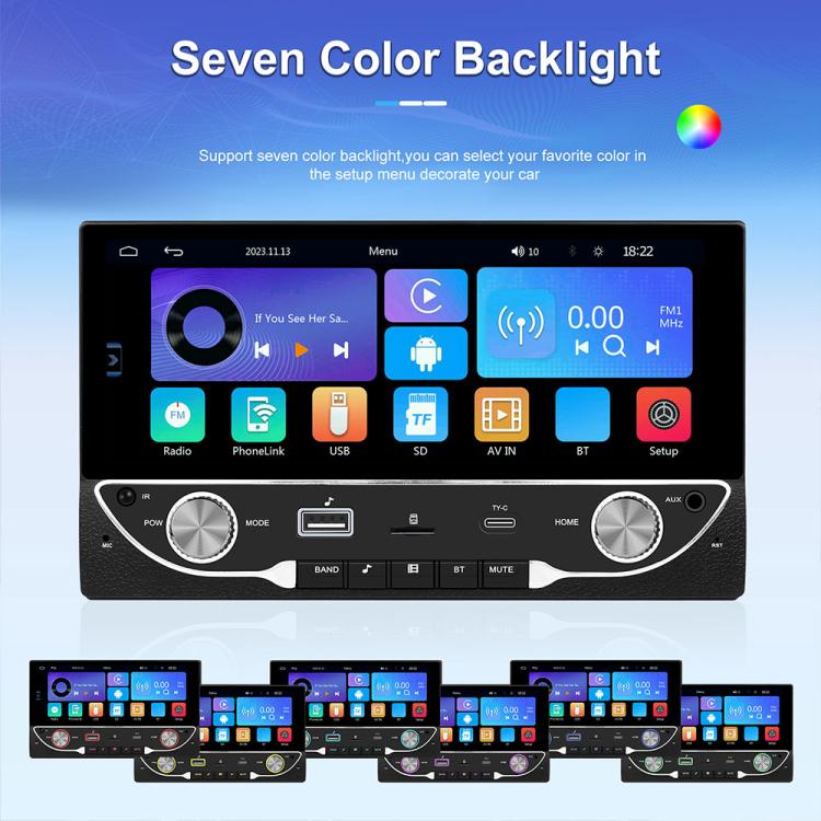 6.86 inch Car Wireless Carplay Dual Spindle MP5 Player, Standard, Standard+Reversing Camera
