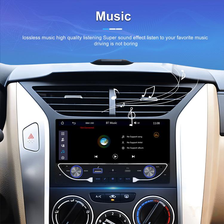 6.86 inch Car Wireless Carplay Dual Spindle MP5 Player, Standard, Standard+Reversing Camera
