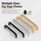 Stainless steel cabinet pull handle, curved bars in black, silver, gold; multiple sizes