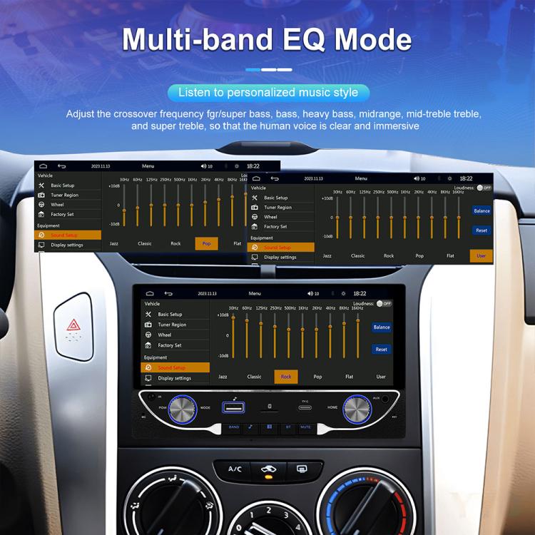 6.9 inch Car Wireless Carplay Dual Spindle MP5 Player, Standard, Standard+Reversing Camera