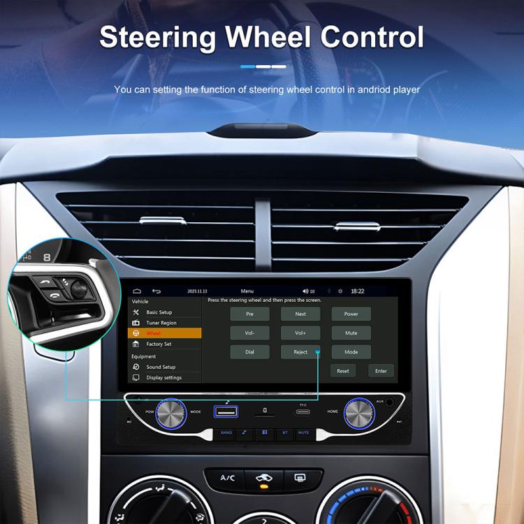 6.9 inch Car Wireless Carplay Dual Spindle MP5 Player, Standard, Standard+Reversing Camera