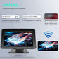 Car wireless touchscreen navigation monitor, black housing, adjustable mount stand