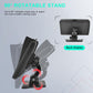 Portable car monitor with 90° rotatable stand and back display