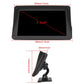 7-inch portable car navigation touchscreen with adjustable stand, size diagram shown
