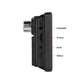 Portable navigation screen side ports: 3.5mm AUX, TF card, AV IN, Type-C