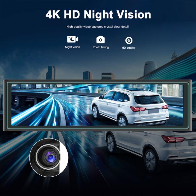 Portable navigation screen with 4K night-vision camera lens attached