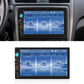 7-inch car MP5 touchscreen head unit with Home screen and side control buttons