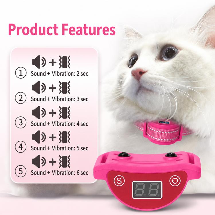 PaiPaitek PD558V Automatic Smart Anti Barking Cat Training Collar, PD558V