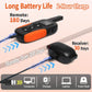 Handheld remote and receiver units with long battery life and charging indicators