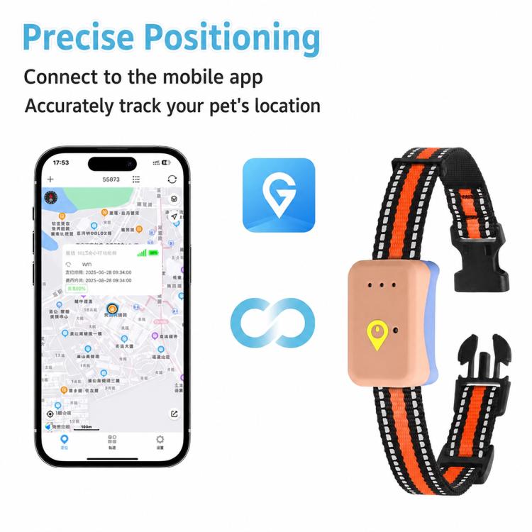 PaiPaitek PD68 Smart GPS Pet Tracker Anti-Loss Collar, EU / Asia Version, US Version