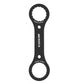 MEROCA black dual-end hollow crankset removal spanner wrench with 16-notch socket ends