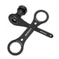 MEROCA black crankset removal tool with hollow spanner wrench and axle piece