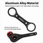 Bike crankset removal tool: dual-ring black axis spanner wrench