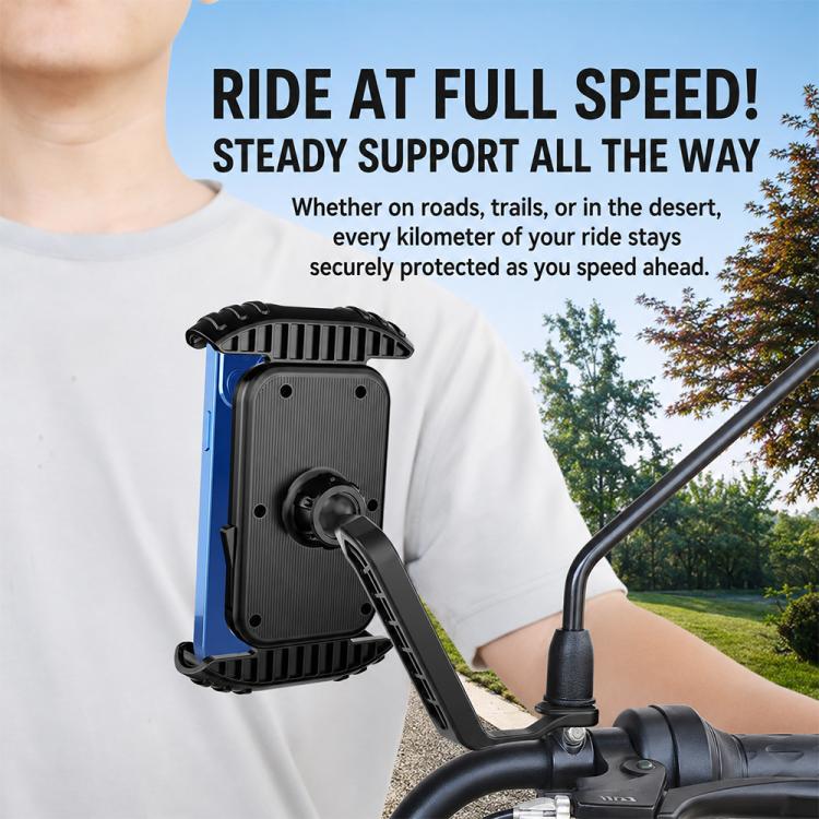 Motorcycle Phone Navigation Holder, CH11-Rearview Mirror, CH12-Handlebar