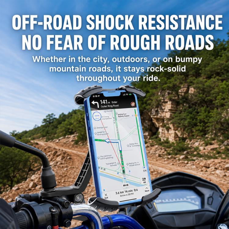 Motorcycle Phone Navigation Holder, CH11-Rearview Mirror, CH12-Handlebar