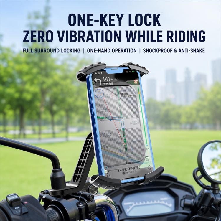 Motorcycle Phone Navigation Holder, CH11-Rearview Mirror, CH12-Handlebar