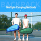 GODSPEED blue hard-shell racket bag and green version, carried with detachable straps
