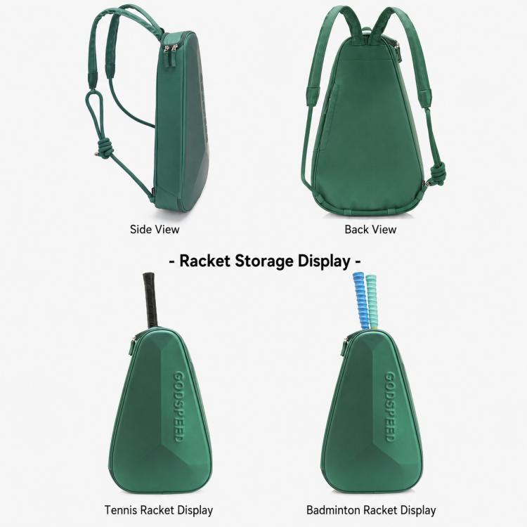 GODSPEED Padel Racket Sports Bag Hard-Shell Backpack, G2509