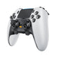 Wireless game controller in white and dark gray with dual thumbsticks