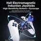 White wireless game controller with textured grip and illuminated button accents