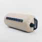 Khaki water storage bag with black strap panel and side valve with handle
