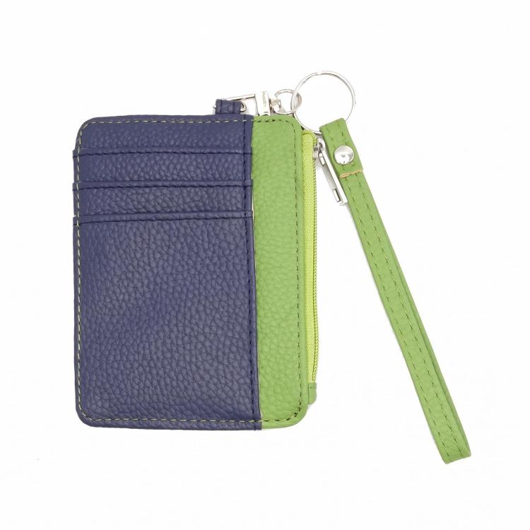 Square Leather Card Holder Luggage Tag with Lanyard