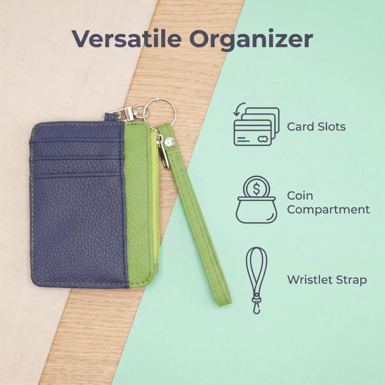 Square Leather Card Holder Luggage Tag with Lanyard