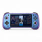 Purple handheld gaming console with 5.5-inch display and ABXY button cluster