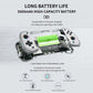 Silver handheld game console with exposed battery module, indicating 5000mAh capacity