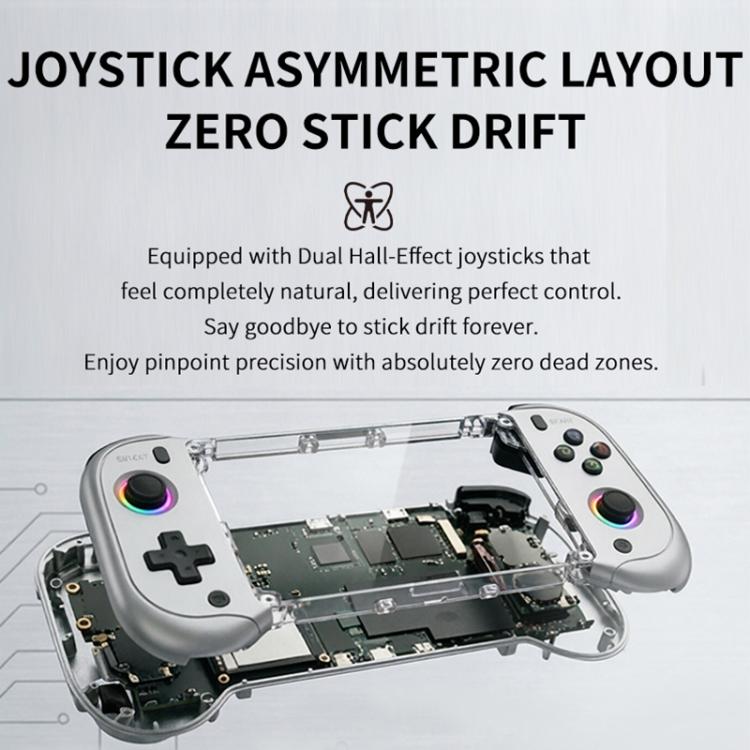 Silver handheld game console with back panel removed, showing internal circuit board