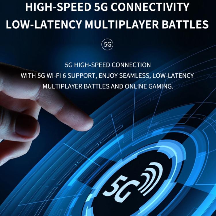 5G connectivity icon for low-latency multiplayer gaming on handheld console