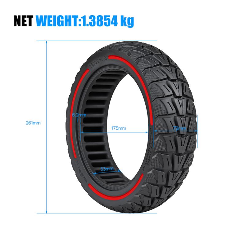 Electric Scooter Off-Road Inner Honeycomb Texture Solid Tire, For Ninebot ZT3 Pro
