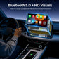 Yesido Bluetooth car adapter on console beside in-dash display, dark gray device