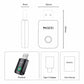 Wireless CarPlay adapter with size diagram and Type-C adapter and user manual icons