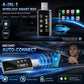 Wireless 4-in-1 car adapter smart box with USB Type-C and USB input